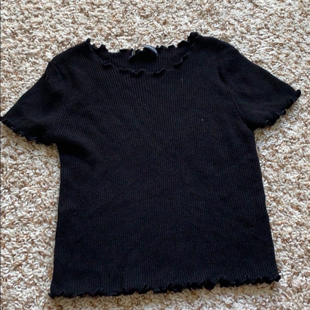 black shirt